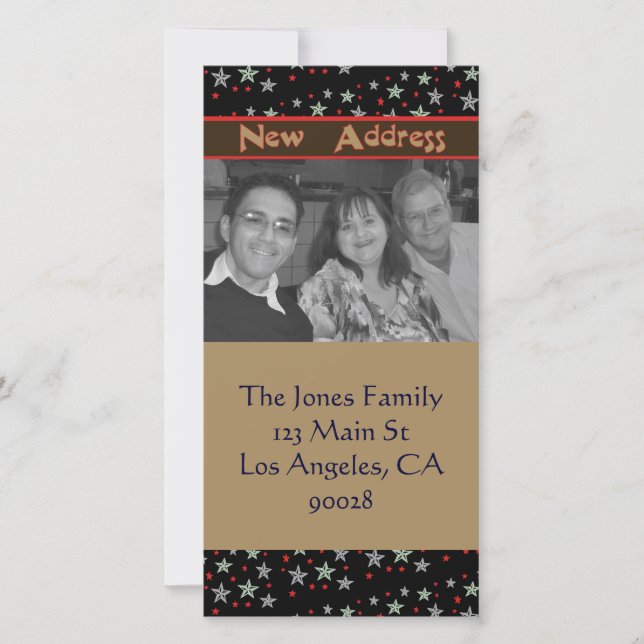 neue Adresse Ankündigung (Vorderseite)