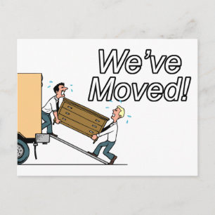 Neue Adresse Ankündigungspostkarte