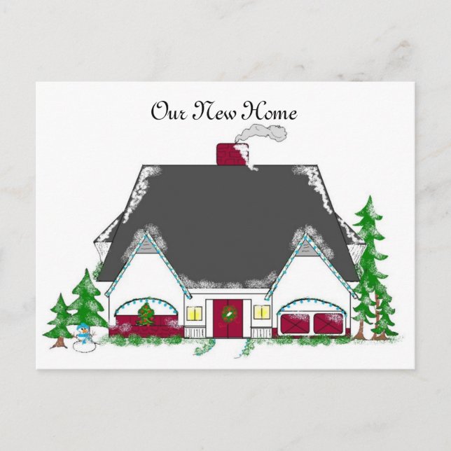 Neue Adresse Ankündigungspostkarte (Vorderseite)