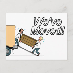 Neue Adresse Ankündigungspostkarte