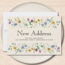 Neue Adresse Floral Umzug