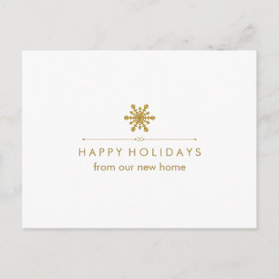 Neue Adresse für Weihnachten Glam Gold Snowflake