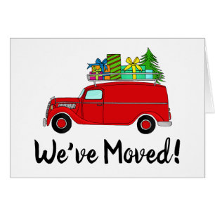 Neue Adresse Klassischer Weihnachtswagen