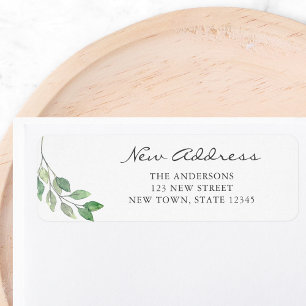 Neue Adresse Minimalistische Grünflächen Rücksende