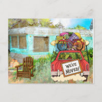 Neue Adresse Postkarte