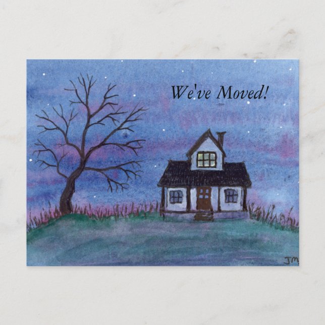 Neue Adresse Postkarte (Vorderseite)