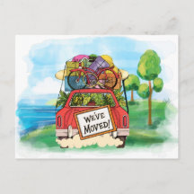 Neue Adresse Postkarte