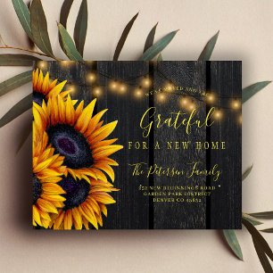 Neue Adresse rustikale Ankündigung