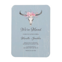 Neue Adresse Rustikale Kuh Skull Boho Floral versc