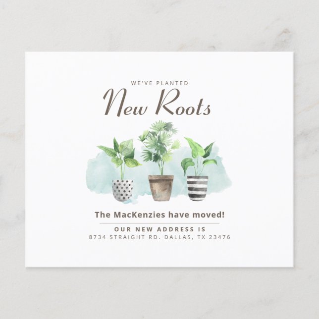 Neue Adresse Wir haben die Ankündigung des Wohnhau (Vorderseite)