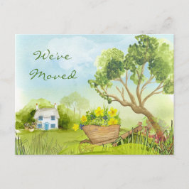 Neue Adresse Wir haben die Postkarte verschoben