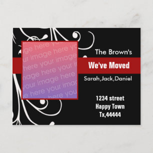 Neue Adressenpostkarte Ankündigungspostkarte