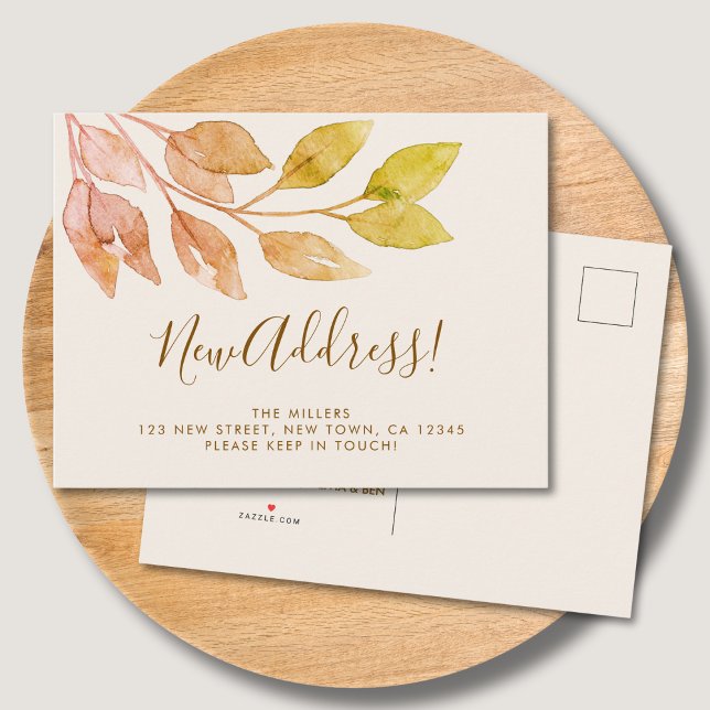 Neue Adressenrückwärtsbewegung Ankündigungspostkarte (Von Creator hochgeladen)