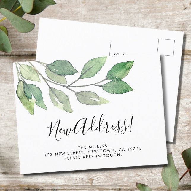 Neue Adressenverschiebung Ankündigungspostkarte (Von Creator hochgeladen)