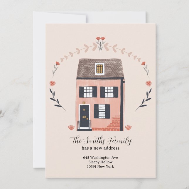 Neue Adresskarte Feiertagskarte (Vorderseite)