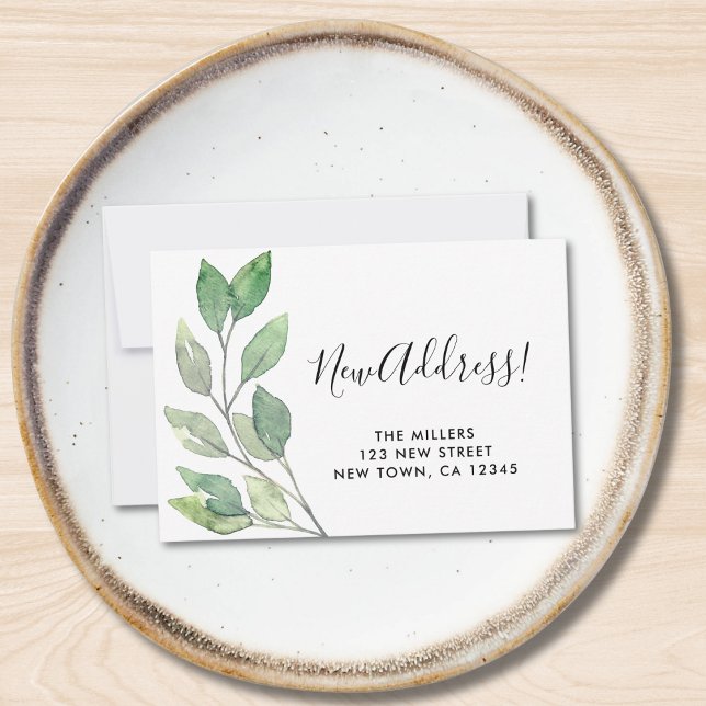 Neue Adressverschiebungs-Ankündigung Mini-Karte Mitteilungskarte (Von Creator hochgeladen)