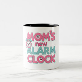 Neue Alarmuhr der Mama - Niedliches Babyangebot Zweifarbige Tasse