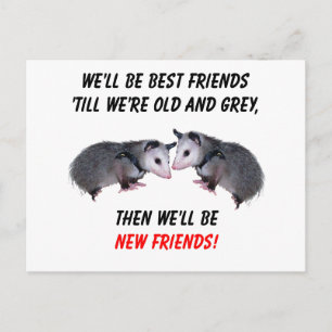 Neue alte Freunde Postkarte