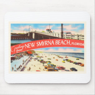 Neue alte Reise-Andenken Smyrna Strand-Floridas FL Mousepad