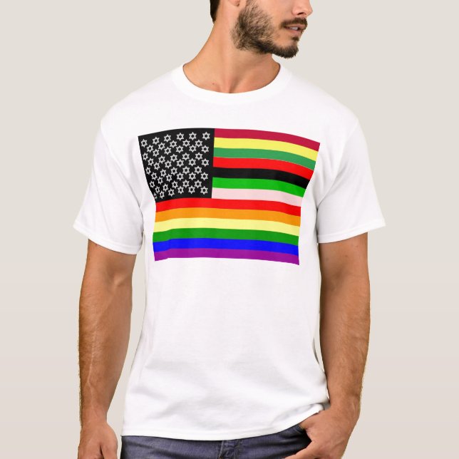 Neue amerikanische Flagge T-Shirt (Vorderseite)