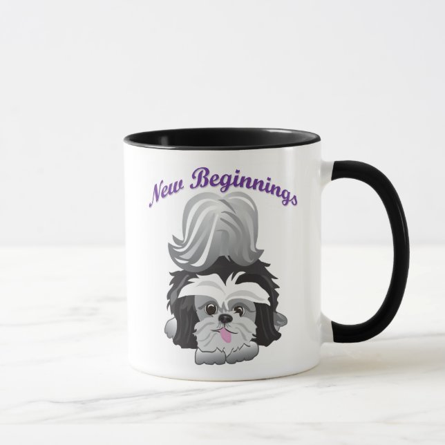 Neue Anfang-glückliche Enden Tasse (Rechts)