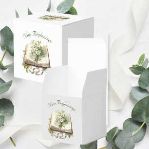 Neue Anfänge Blumenzwiebelhochzeit Geschenkschachtel