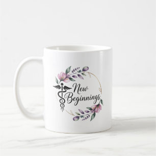 Neue Anfänge Erster Tag als Krankenschwester Perso Kaffeetasse