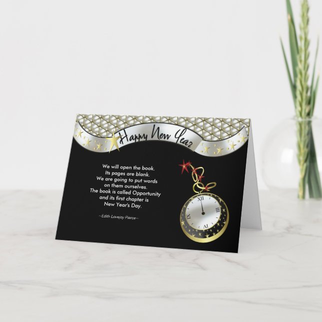 Neue Anfänge Feiertagskarte (Vorderseite)