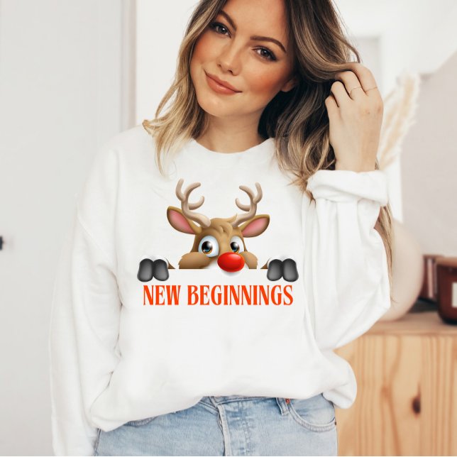 Neue Anfänge Frohes Weihnachten Sweatshirt (New Beginnings Happy Christmas )