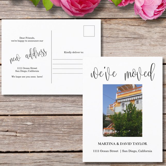 Neue Ankündigung zum Foto der Zuhause-Adresse Postkarte (Von Creator hochgeladen)