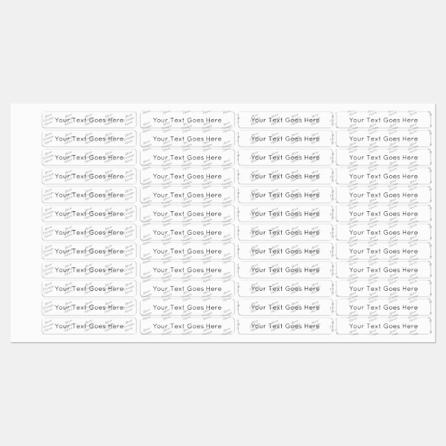 Neue anpassbare Elemente Etiketten (Blatt)