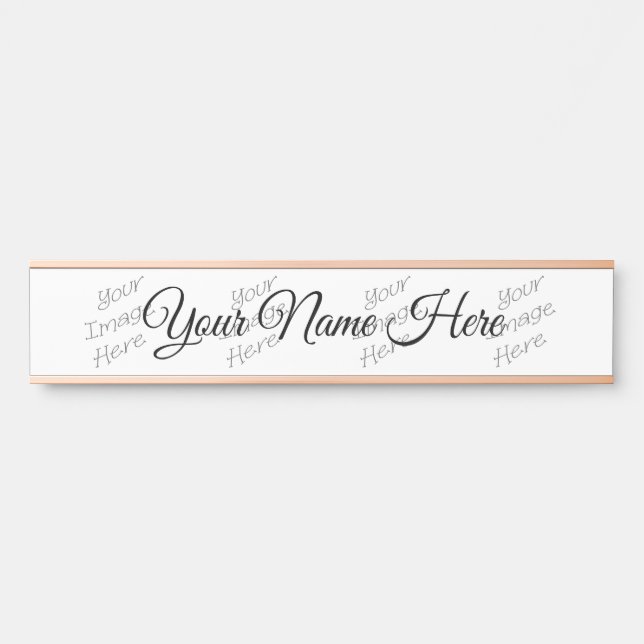 Neue anpassbare Elemente Türschild (Vorderseite )