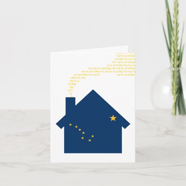 neue Anschrift für Alaska Feiertagskarte (Vorderseite)