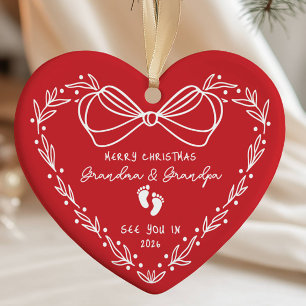 Neue Baby-Ankündigung Weihnachten Keramik Ornament