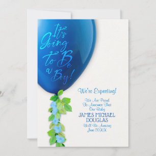 Neue Baby Boy Announccard Ankündigung