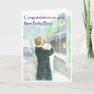 Neue Baby Boy Gratulations Card Karte
