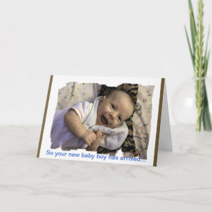 Neue Baby Boy Gratulations Card Karte