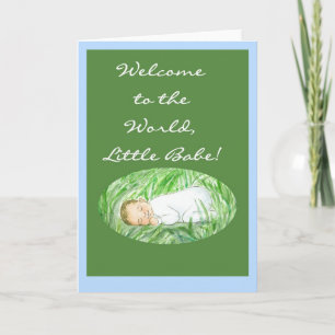 Neue Baby Boy Welcome Card Karte