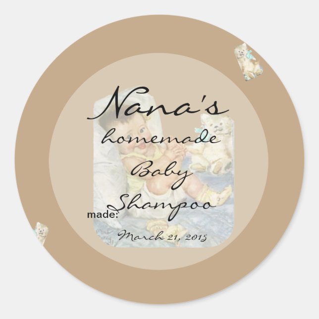 Neue Baby Canning-Deckel für 2,5 Zoll Runder Aufkleber (Vorderseite)