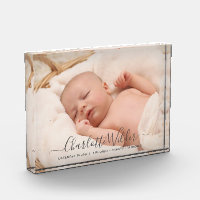 Neue Baby Foto Script Name Birth Stats