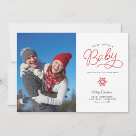 Neue Baby Funny Christmas Pregnancy Ankündigung