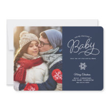 Neue Baby Funny Christmas Pregnancy Ankündigung