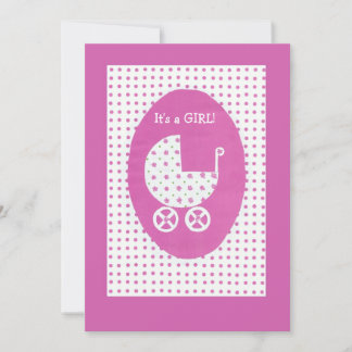 Neue Baby Girl-Announcement-Karte individuell anpa Ankündigung