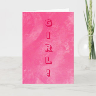Neue Baby Girl Card Karte