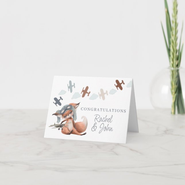 Neue Baby Glückwunsch Grußkarte Dankeskarte (Vorderseite)