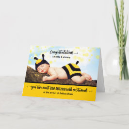 Neue Baby Glückwünsche BUZZING mit Spannung Karte