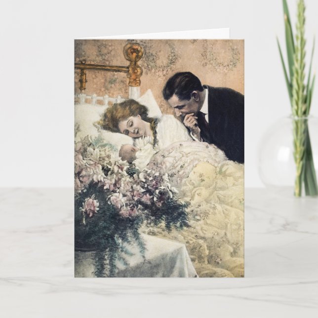 Neue Baby-Gratulationskarte Karte (Vorderseite)