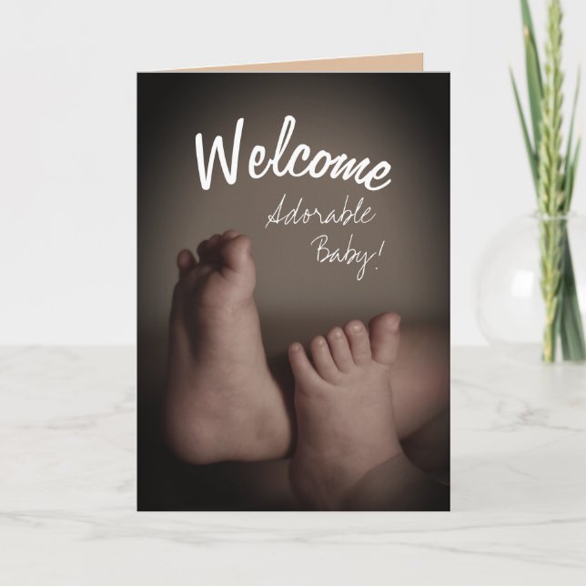 Neue Baby-Grußkarte hinzufügen Karte (Vorderseite)