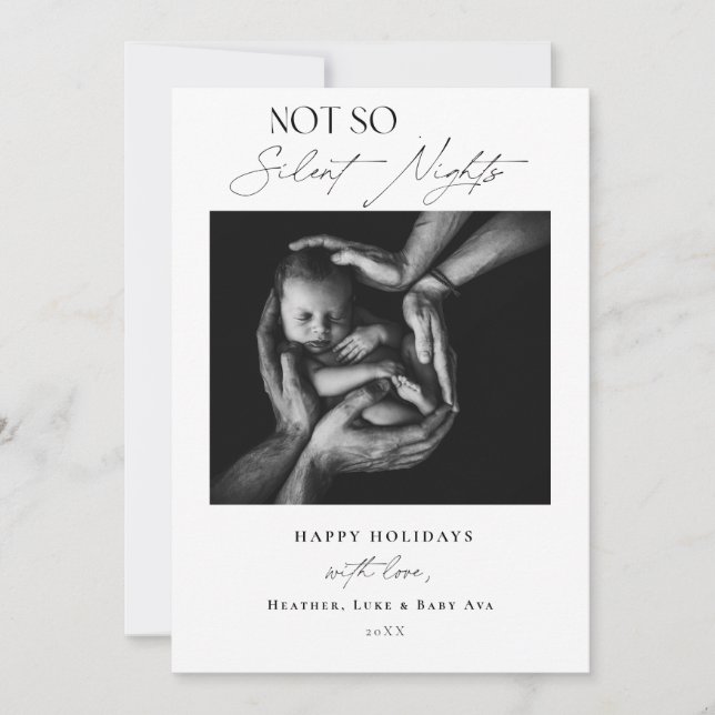 Neue Baby Holiday Cards (Vorderseite)