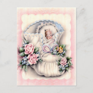 Neue Baby-Postkarte Ankündigungspostkarte